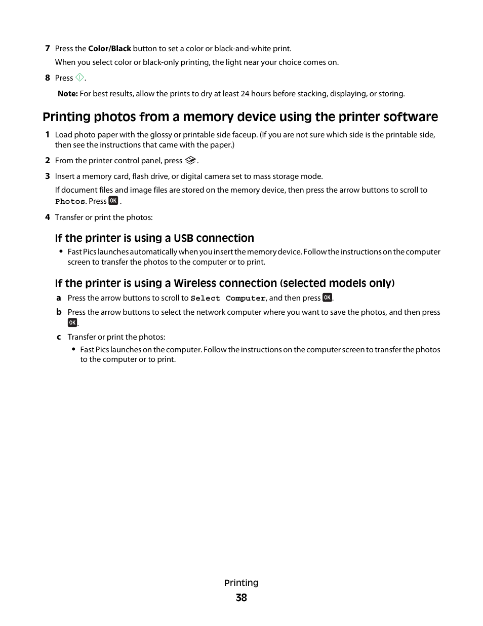 Dell V515w All In One Wireless Inkjet Printer User Manual | Page 38 / 141