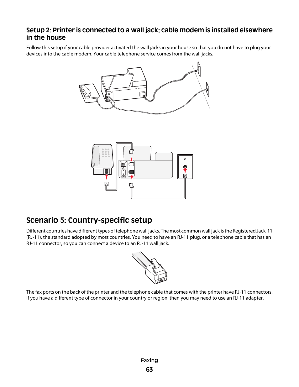 Scenario 5: country-specific setup | Dell V515w All In One Wireless Inkjet Printer User Manual | Page 63 / 141
