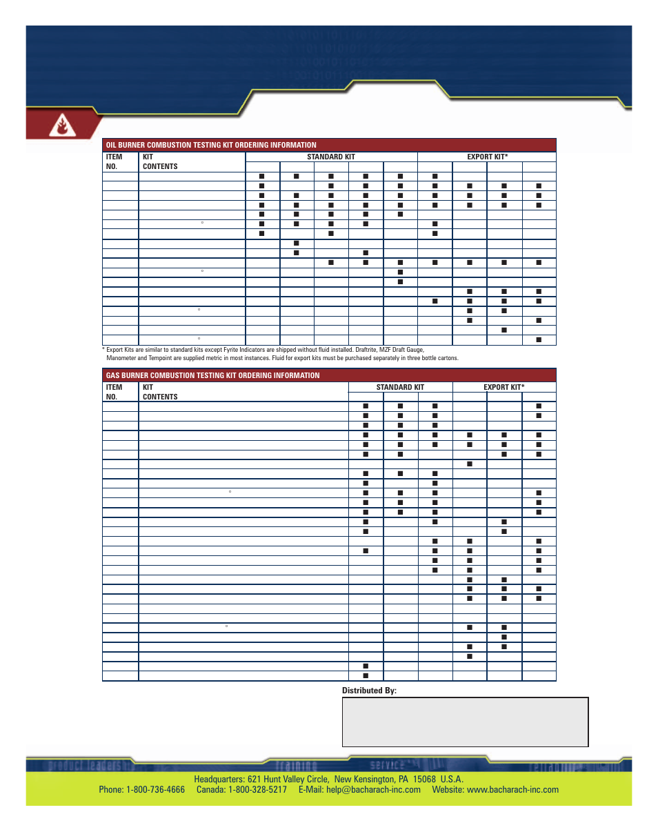 Bacharach MZF User Manual | Page 2 / 2