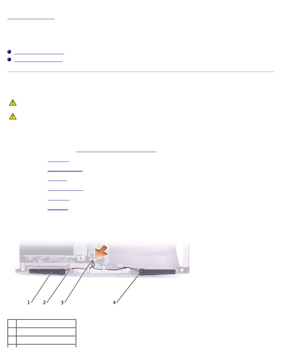Speakers: dell latitude 100l service manual, Speakers, Removing the speakers | Dell Latitude 100L User Manual | Page 37 / 51