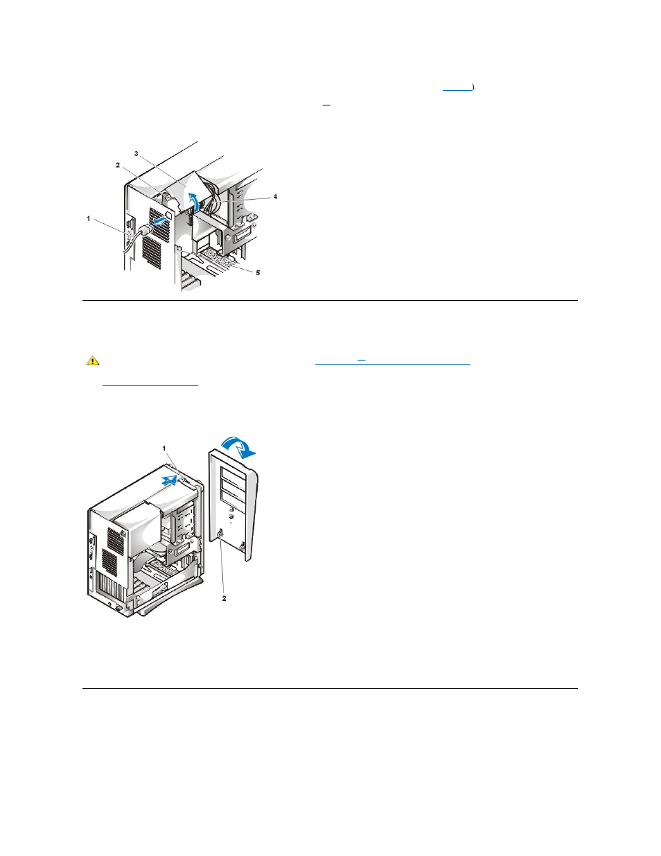 Removing and replacing the expansion-card cage | Dell OptiPlex GX100 User Manual | Page 52 / 107