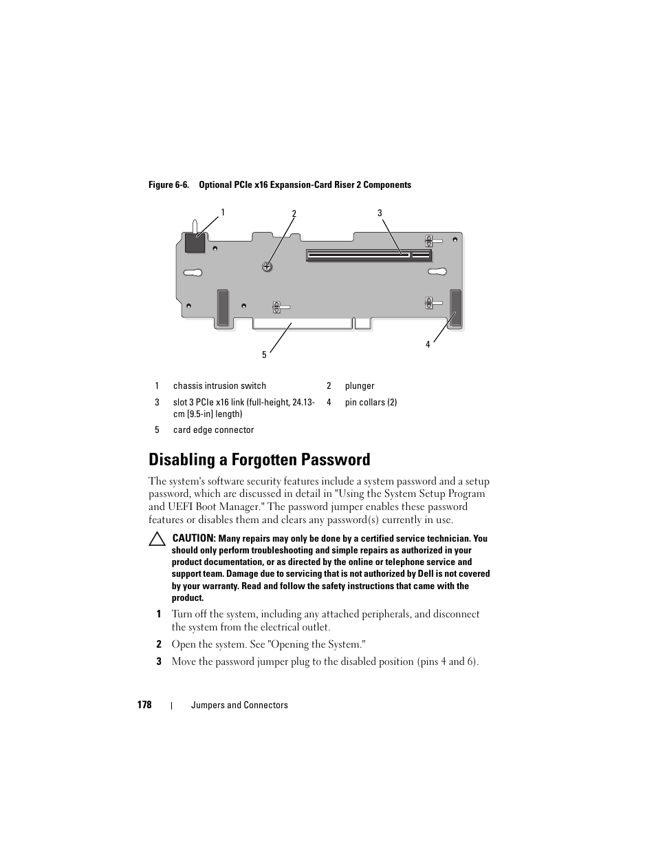 Disabling a forgotten password | Dell PowerVault DL2100 User Manual | Page 178 / 200