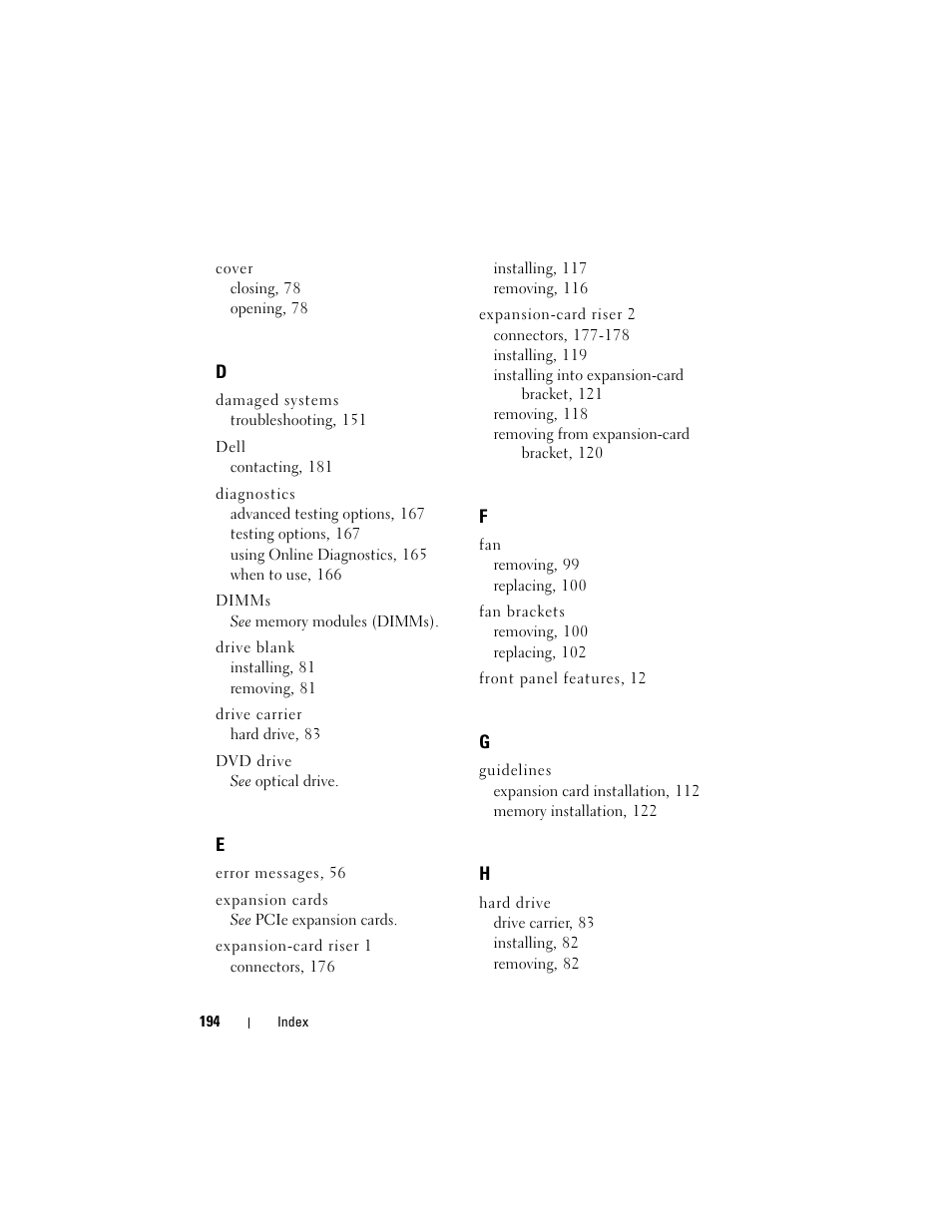 Dell PowerVault DL2100 User Manual | Page 194 / 200