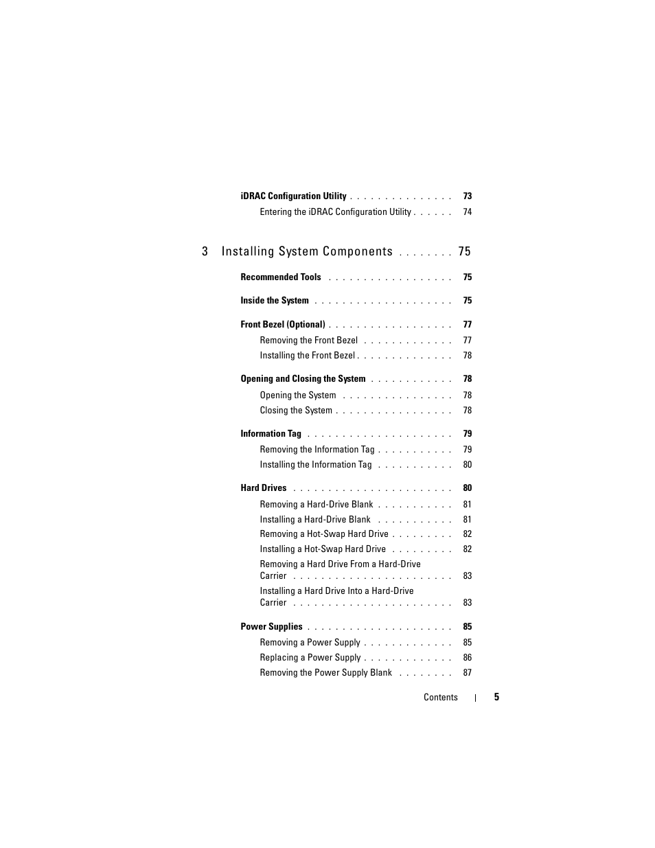 3installing system components | Dell PowerVault DL2100 User Manual | Page 5 / 200