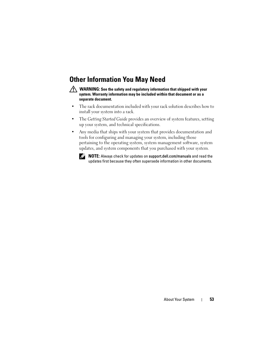 Other information you may need | Dell PowerVault DL2100 User Manual | Page 53 / 200