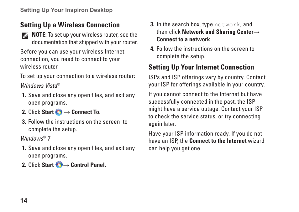 Dell Inspiron 570 (Late 2009) User Manual | Page 16 / 70