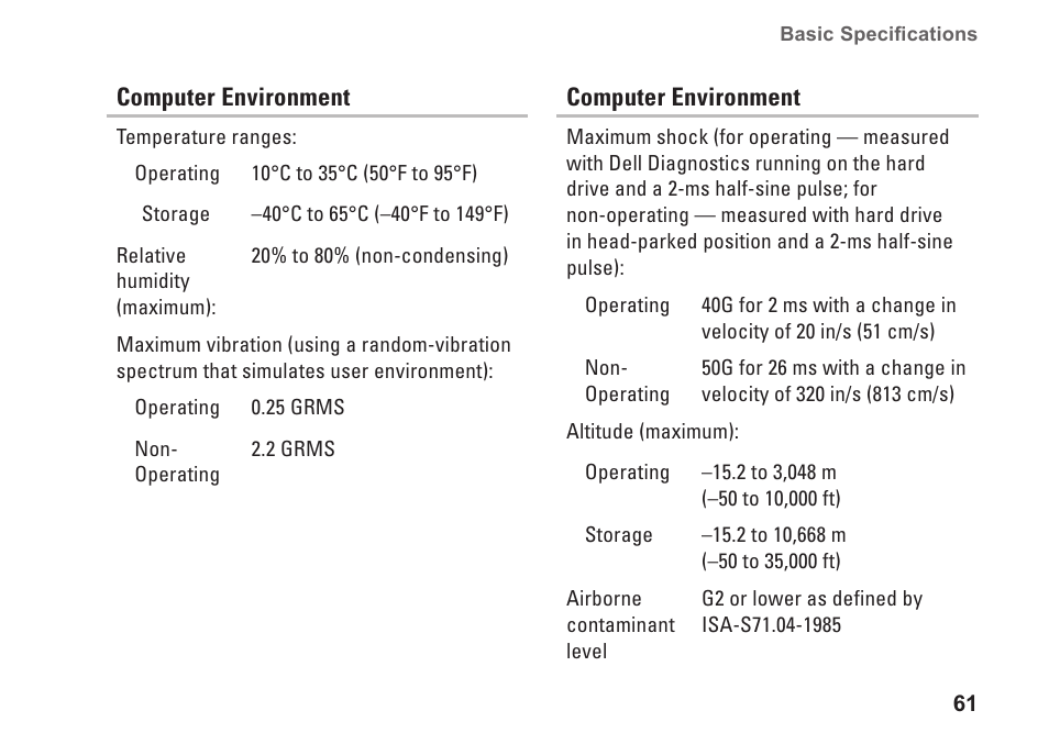 Dell Inspiron 570 (Late 2009) User Manual | Page 63 / 70