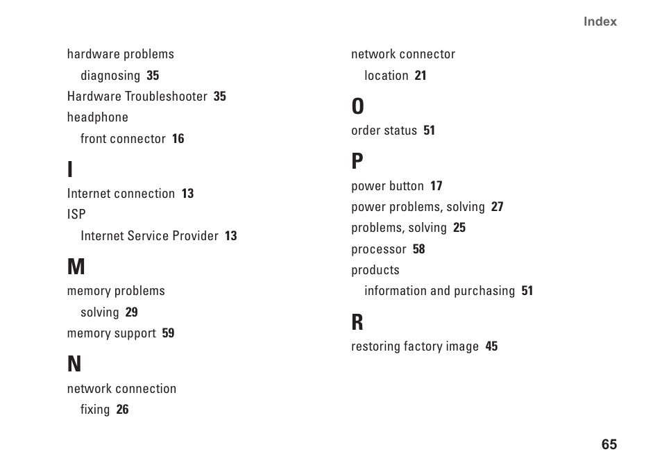 Dell Inspiron 570 (Late 2009) User Manual | Page 67 / 70