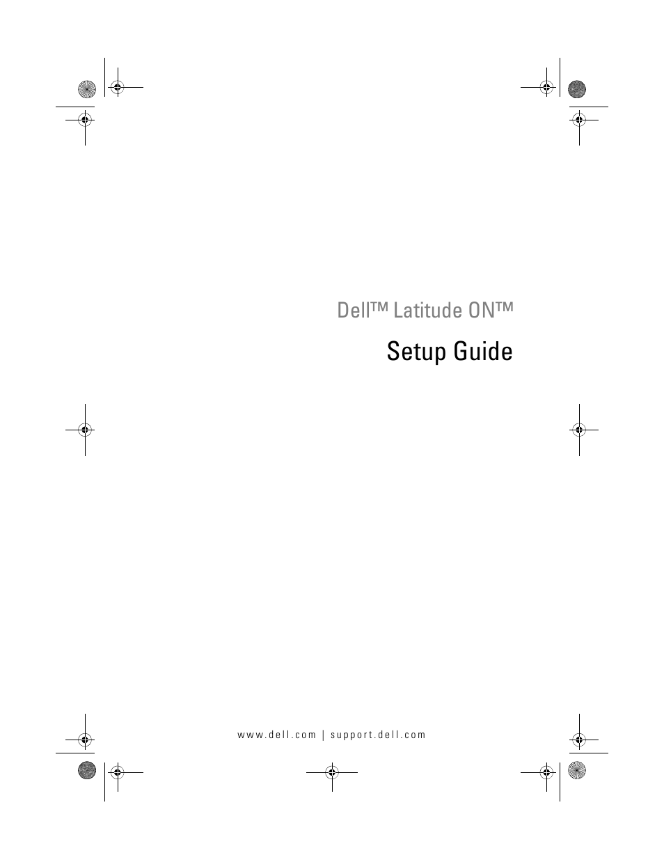 Dell Latitude E4200 (Late 2008) User Manual | 24 pages