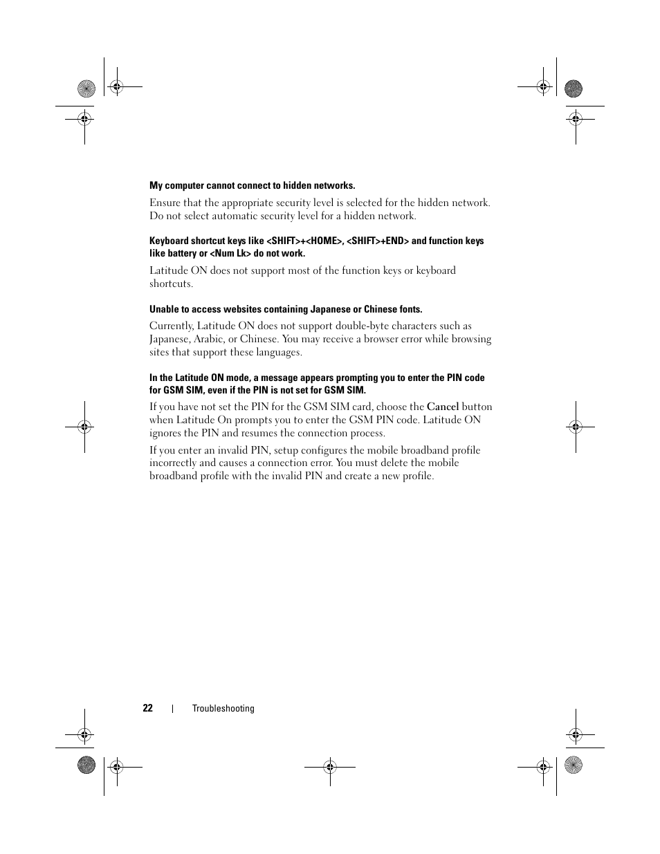 Dell Latitude E4200 (Late 2008) User Manual | Page 22 / 24