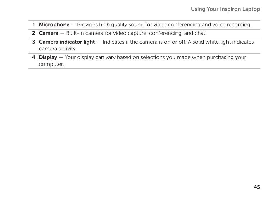 Dell Inspiron 14 (N4120, Early 2011) User Manual | Page 47 / 101