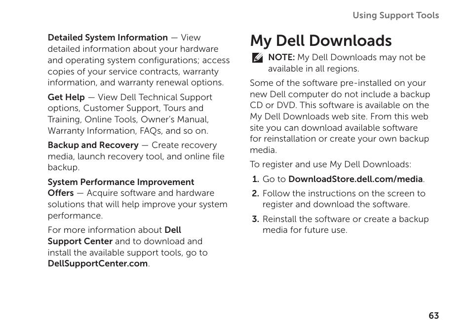 My dell downloads | Dell Inspiron 14 (N4120, Early 2011) User Manual | Page 65 / 101