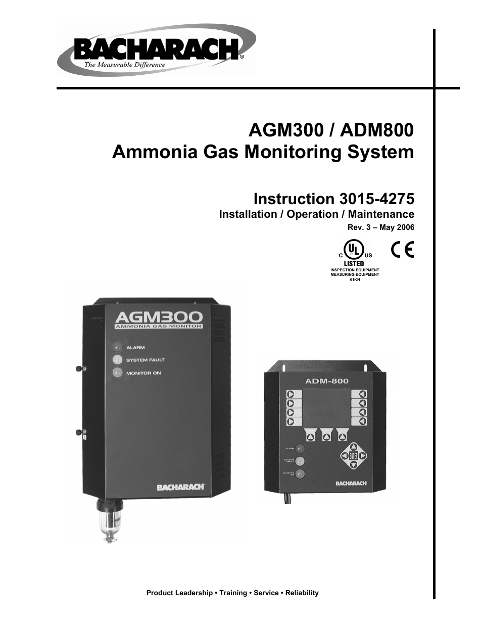Bacharach AGM300 User Manual | 94 pages