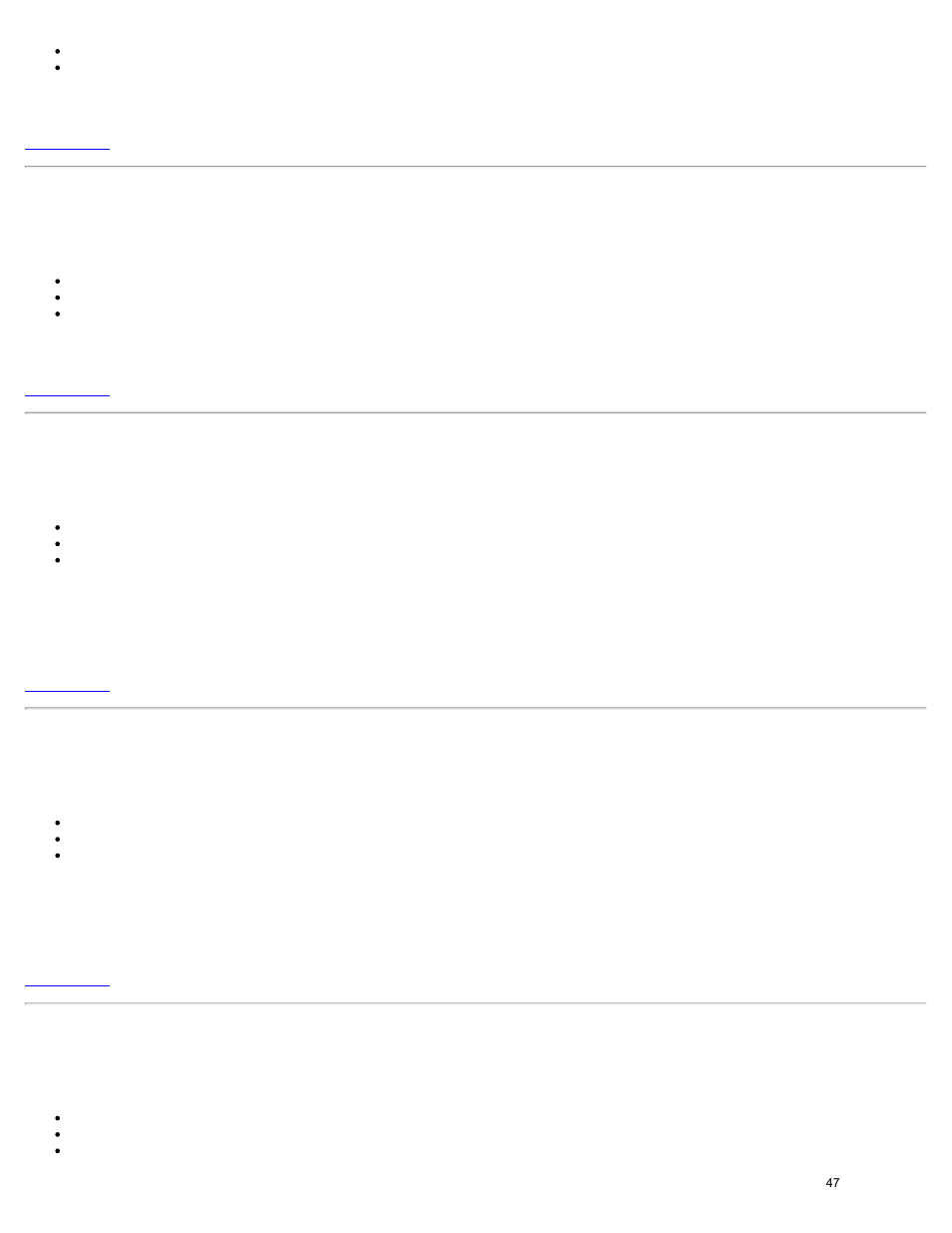 Deleting a team, Changing the mode of a team, Changing an adapter's priority within a team | Uninstalling an adapter | Dell Intel PRO Family of Adapters User Manual | Page 47 / 65