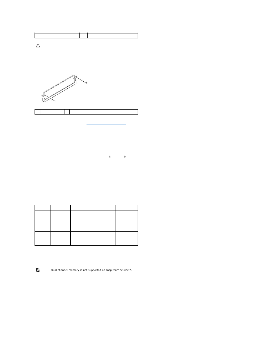 Recommended memory configuration, Setting up dual channel memory configuration | Dell Inspiron 537 (Mid 2009) User Manual | Page 27 / 45