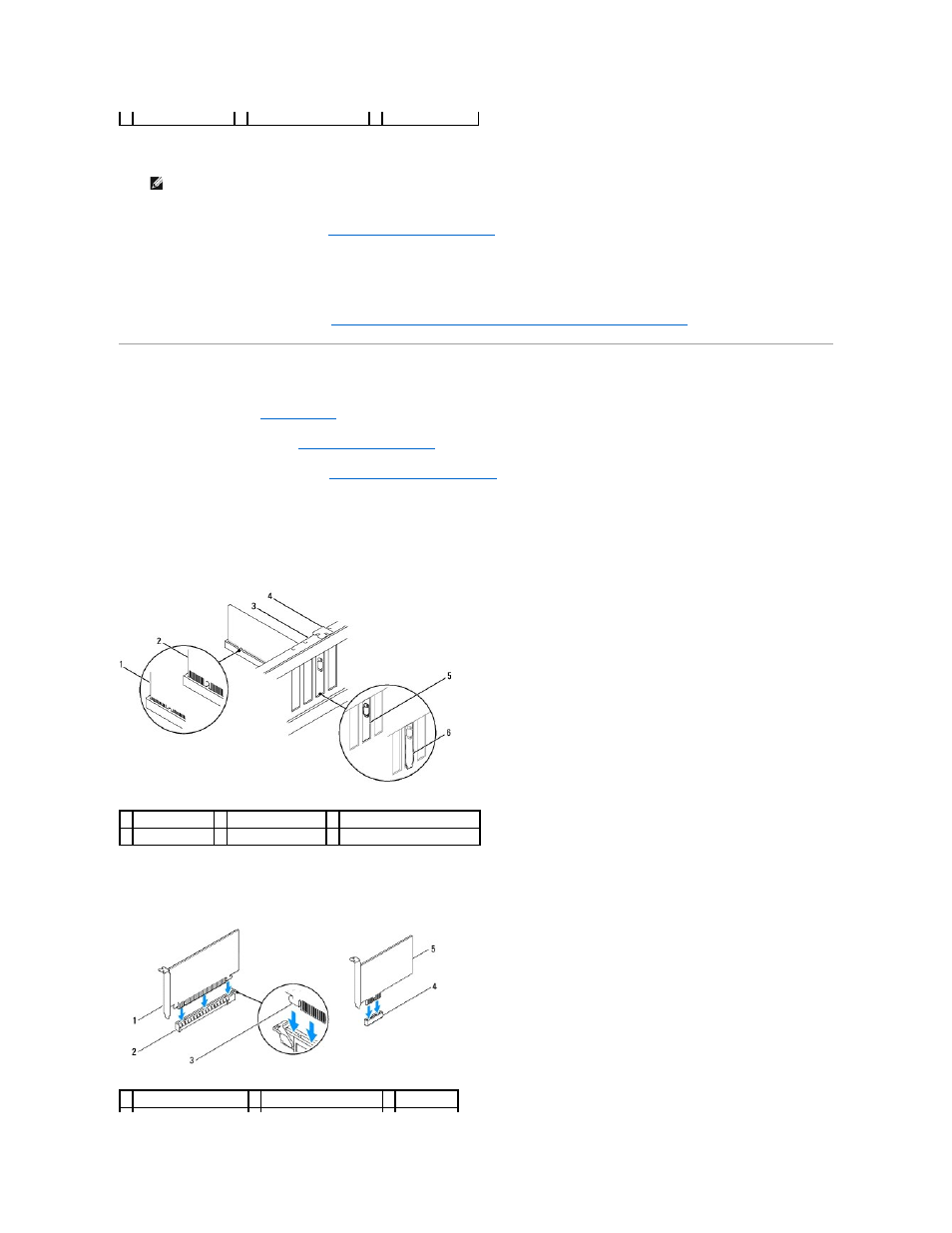 Replacing pci and pci express cards | Dell Inspiron 537 (Mid 2009) User Manual | Page 7 / 45