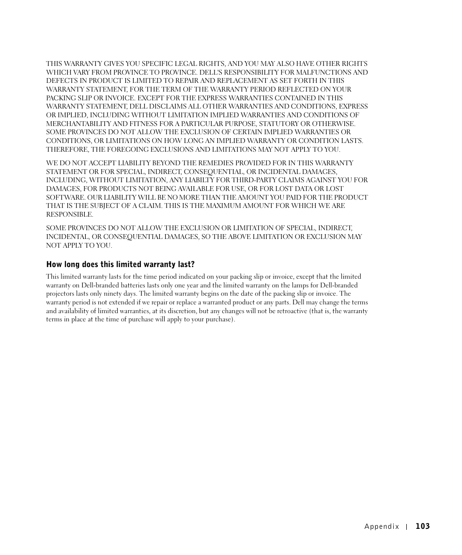 Dell A960 All In One Personal Printer User Manual | Page 103 / 121