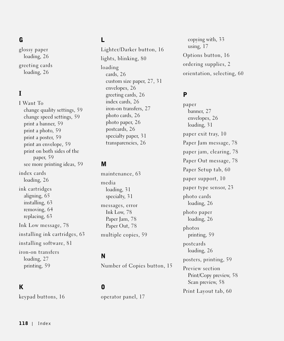 Dell A960 All In One Personal Printer User Manual | Page 118 / 121