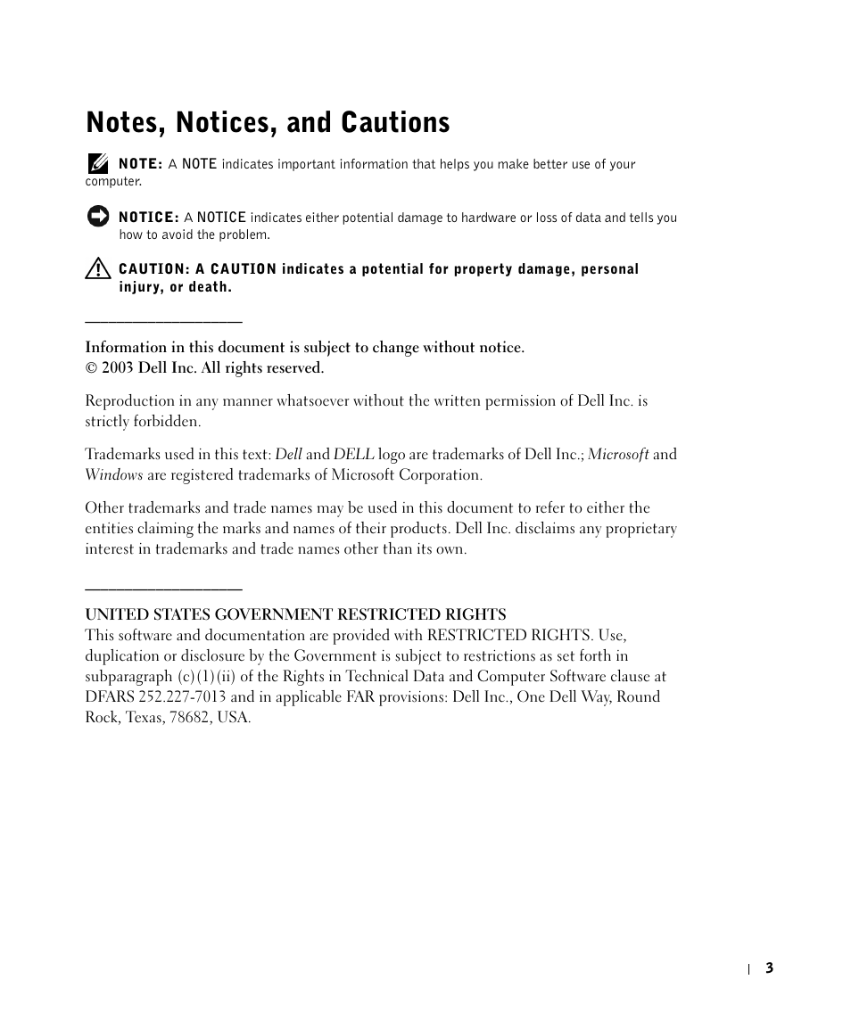 Dell A960 All In One Personal Printer User Manual | Page 3 / 121