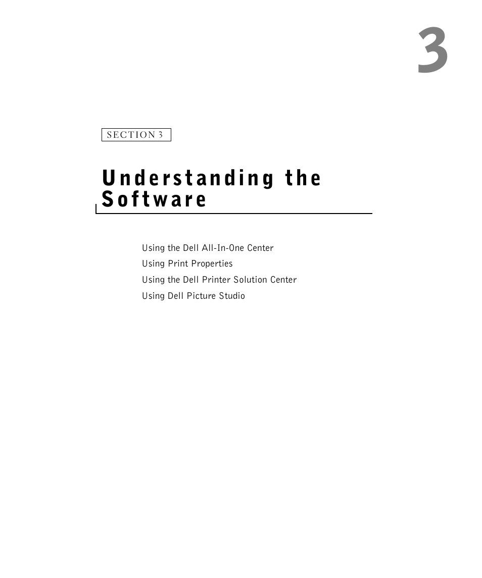 Understanding the software, Understanding the sof tware | Dell A960 All In One Personal Printer User Manual | Page 55 / 121