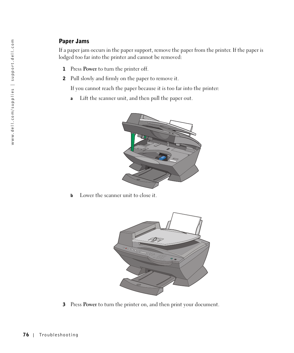 Dell A960 All In One Personal Printer User Manual | Page 76 / 121
