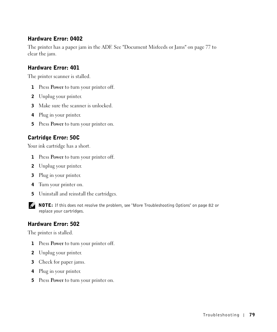 Dell A960 All In One Personal Printer User Manual | Page 79 / 121