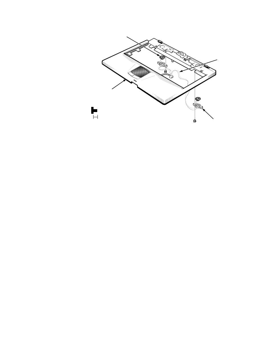 Speakers, Speakers -44, Figure 4-28. speaker removal -44 | Figure 4-28. speaker removal | Dell Inspiron 3000 User Manual | Page 80 / 112