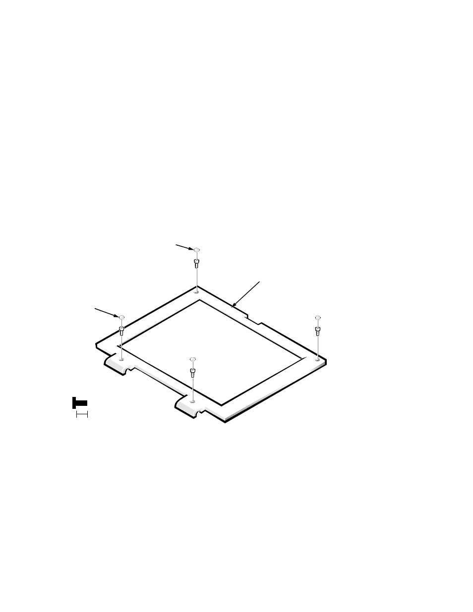 Inch lcd components, Inch lcd front bezel, Inch lcd components -57 | Inch lcd front bezel -57, Figure 4-40. 12.1-inch lcd front bezel removal -57 | Dell Inspiron 3000 User Manual | Page 93 / 112