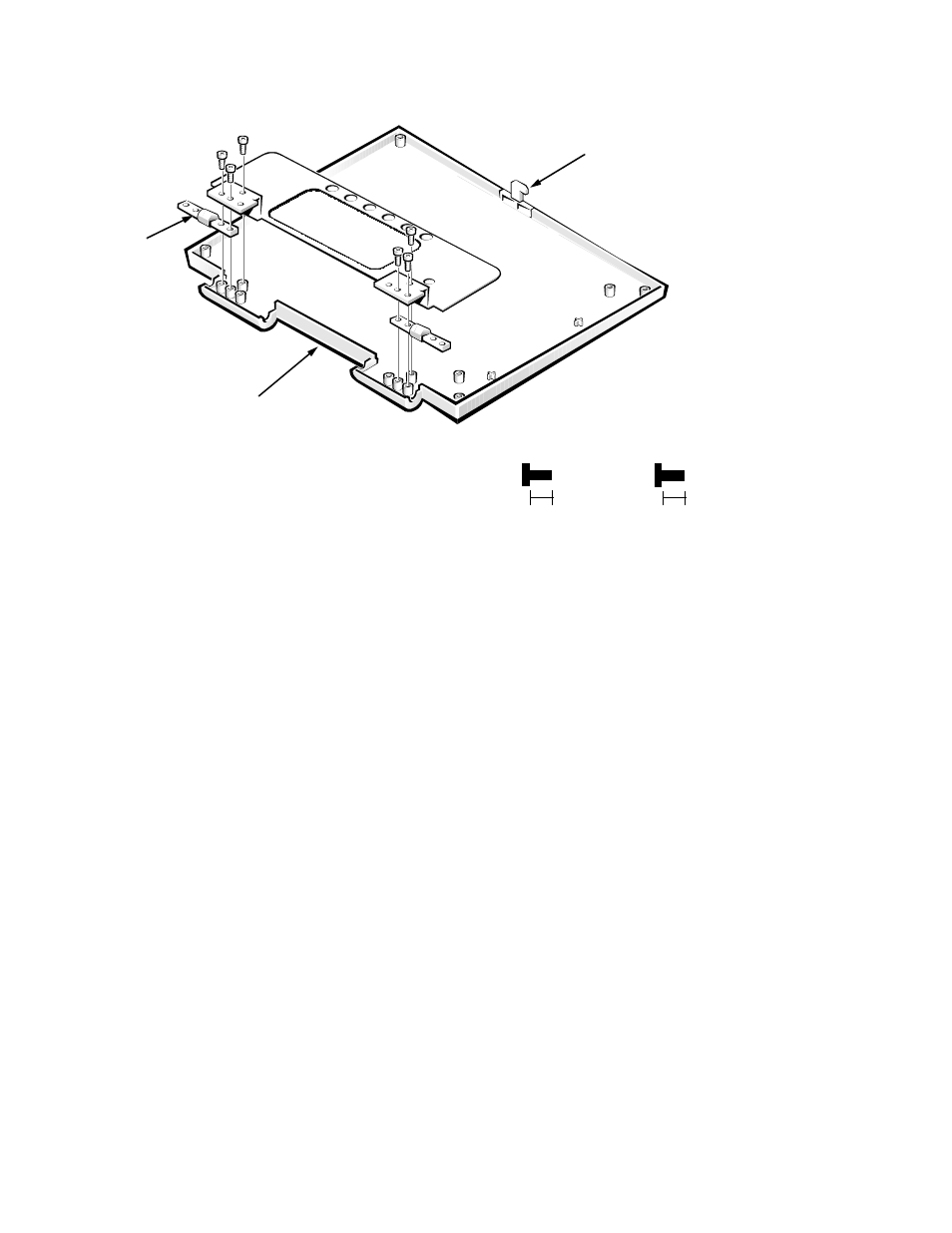 Inch lcd hinges, Inch lcd hinges -61, Figure 4-43. 12.1-inch lcd hinges removal -61 | Dell Inspiron 3000 User Manual | Page 97 / 112