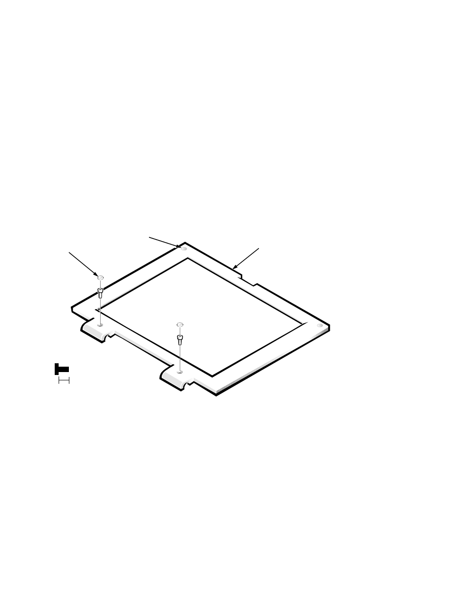 Inch lcd components, Inch lcd front bezel, Inch lcd components -63 | Inch lcd front bezel -63, Figure 4-45. 13.3-inch lcd front bezel removal -63 | Dell Inspiron 3000 User Manual | Page 99 / 112