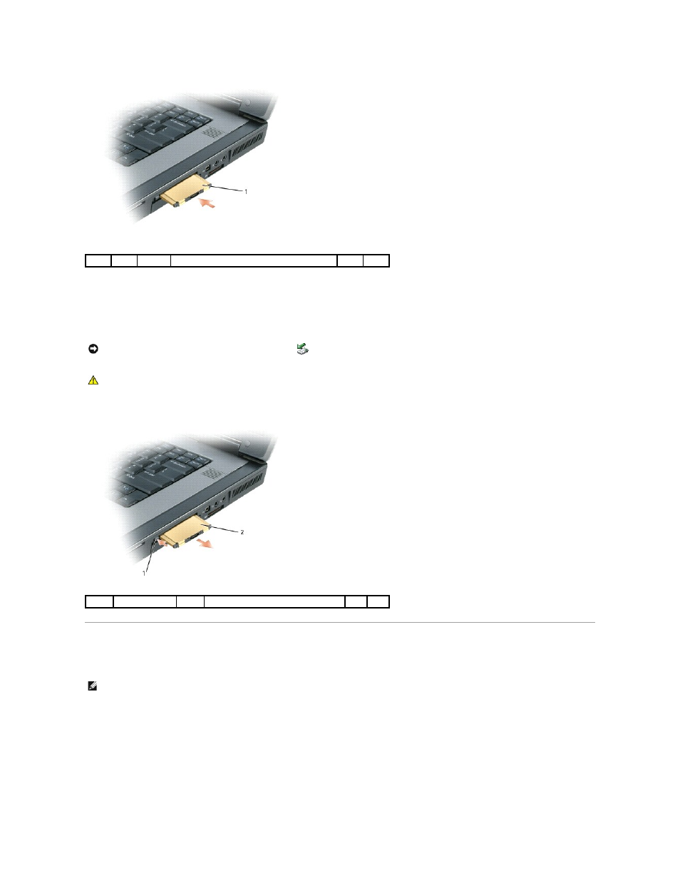 Media memory cards, To remove the blank, see, Removing an expresscard or blank | Dell Precision M90 User Manual | Page 17 / 108