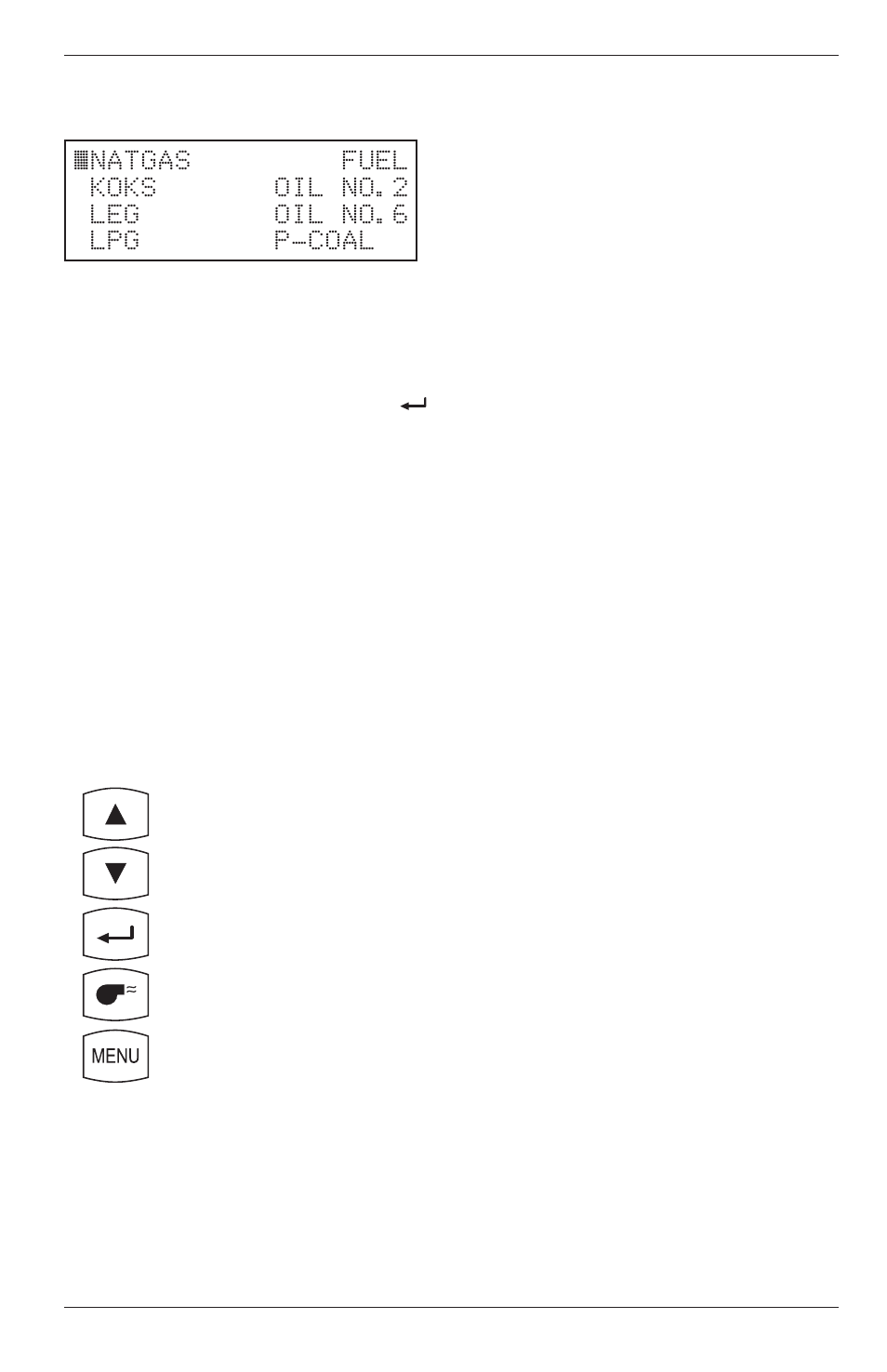 8 fuel selection screen, 9 draft screens -12 | Bacharach Portable Combustion Analyzer 24-9351 User Manual | Page 27 / 100