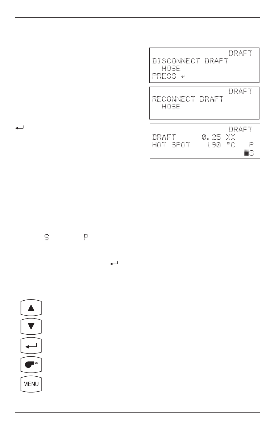 9 draft screens, 10 memory directory screen -13 | Bacharach Portable Combustion Analyzer 24-9351 User Manual | Page 28 / 100