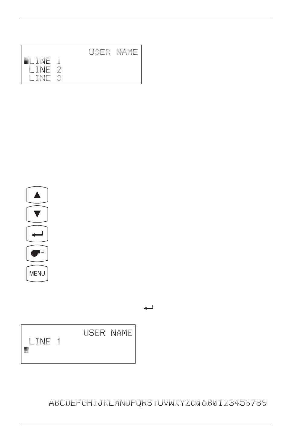 21 user name screens | Bacharach Portable Combustion Analyzer 24-9351 User Manual | Page 43 / 100