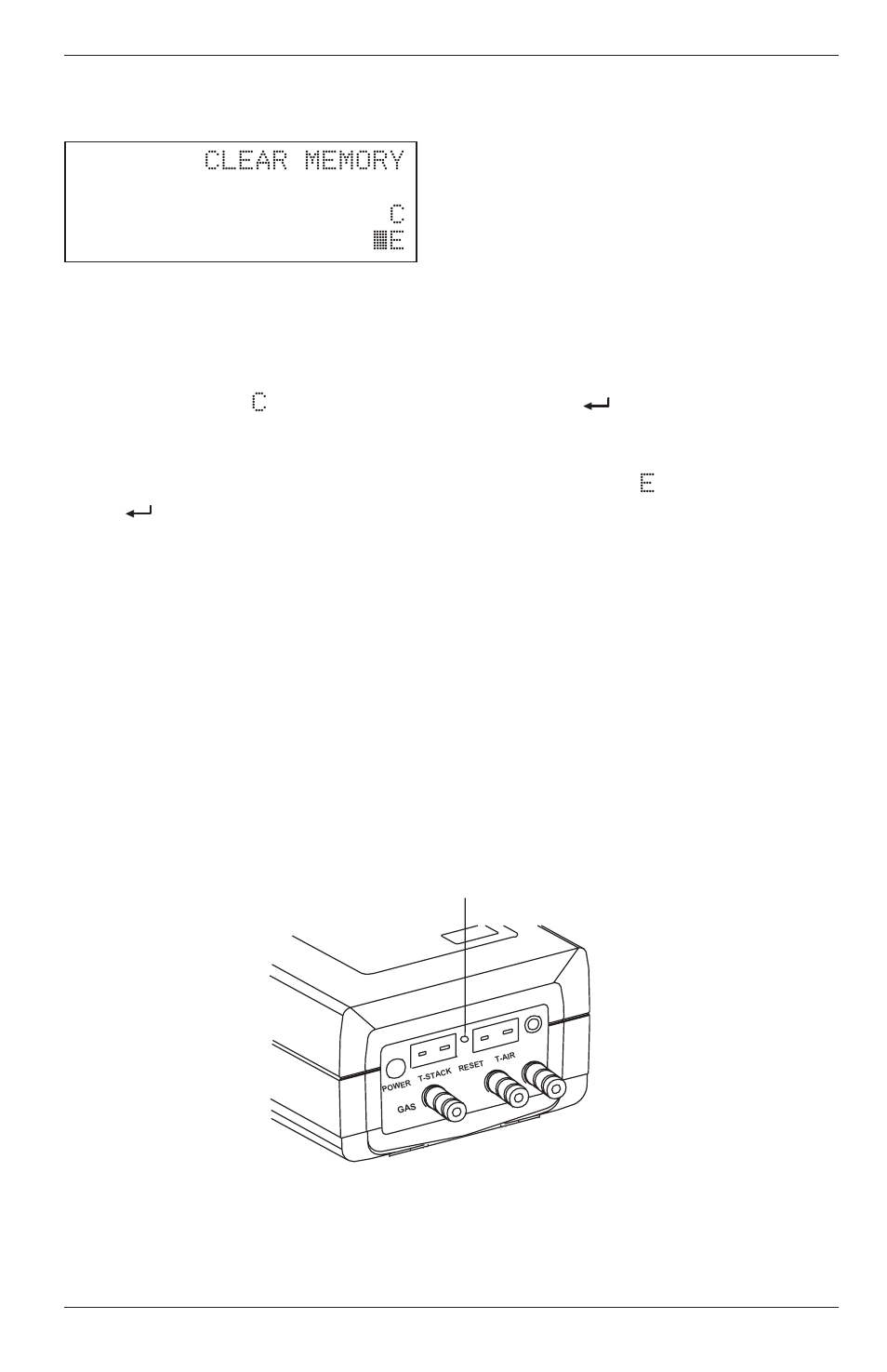 24 clear memory screen, 25 resetting the microprocessor, 25 resetting the microprocessor -31 | Bacharach Portable Combustion Analyzer 24-9351 User Manual | Page 47 / 100