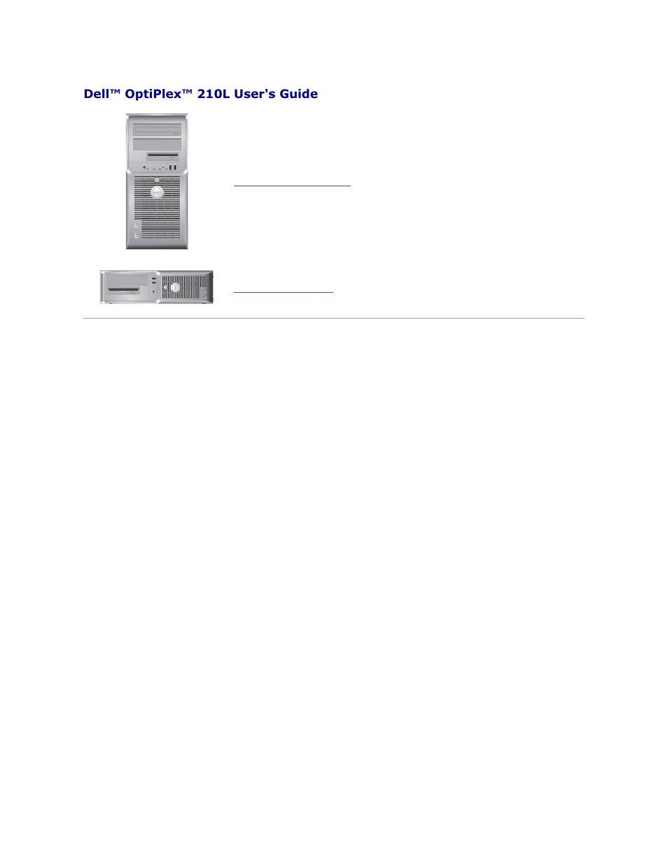 Dell OptiPlex 210L User Manual | 150 pages