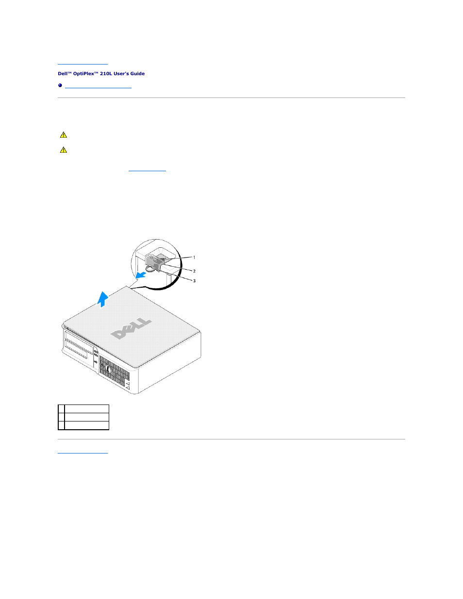 Removing the computer cover | Dell OptiPlex 210L User Manual | Page 105 / 150