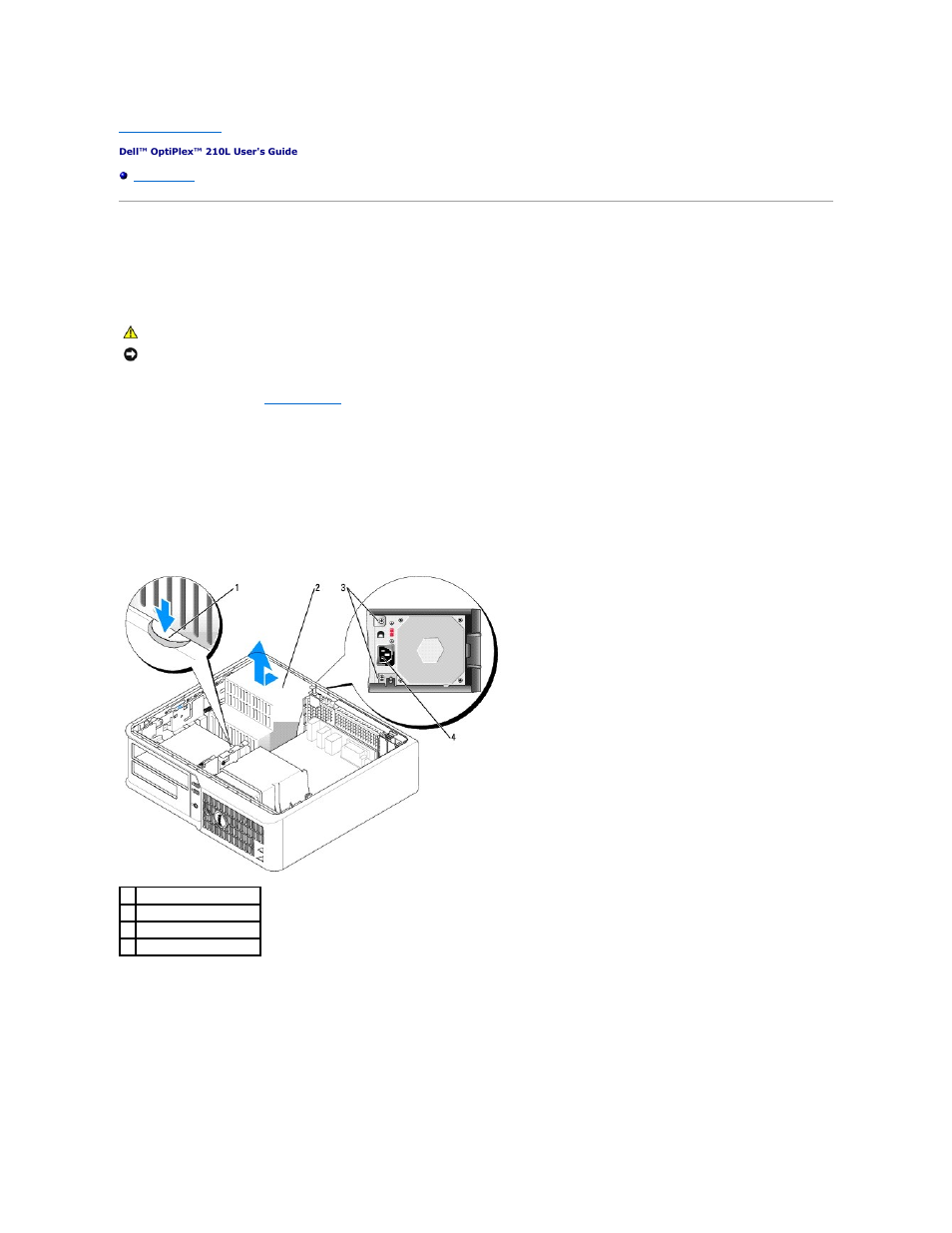 Power supply, Replacing the power supply | Dell OptiPlex 210L User Manual | Page 122 / 150