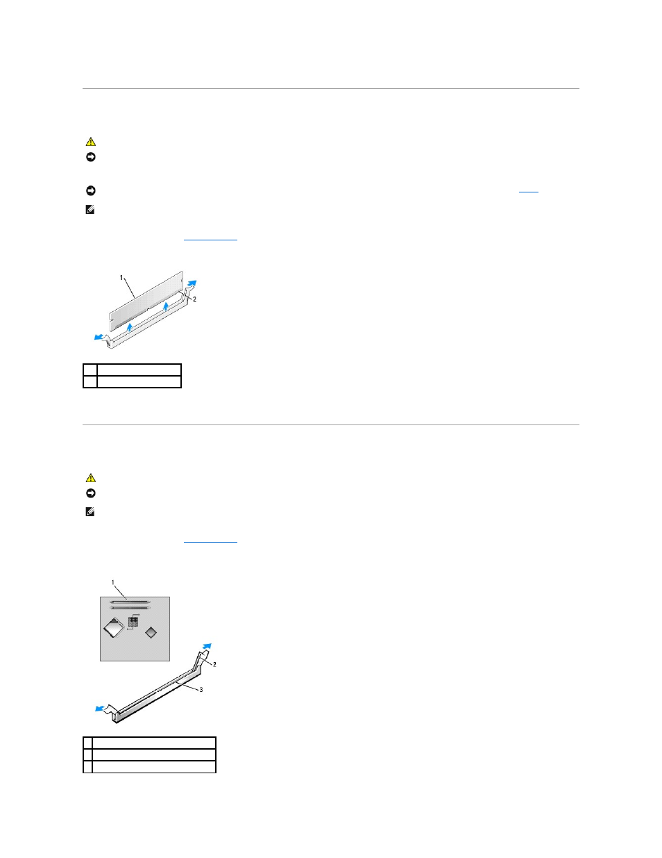 Removing memory, Replacing/adding additional memory | Dell OptiPlex 210L User Manual | Page 47 / 150