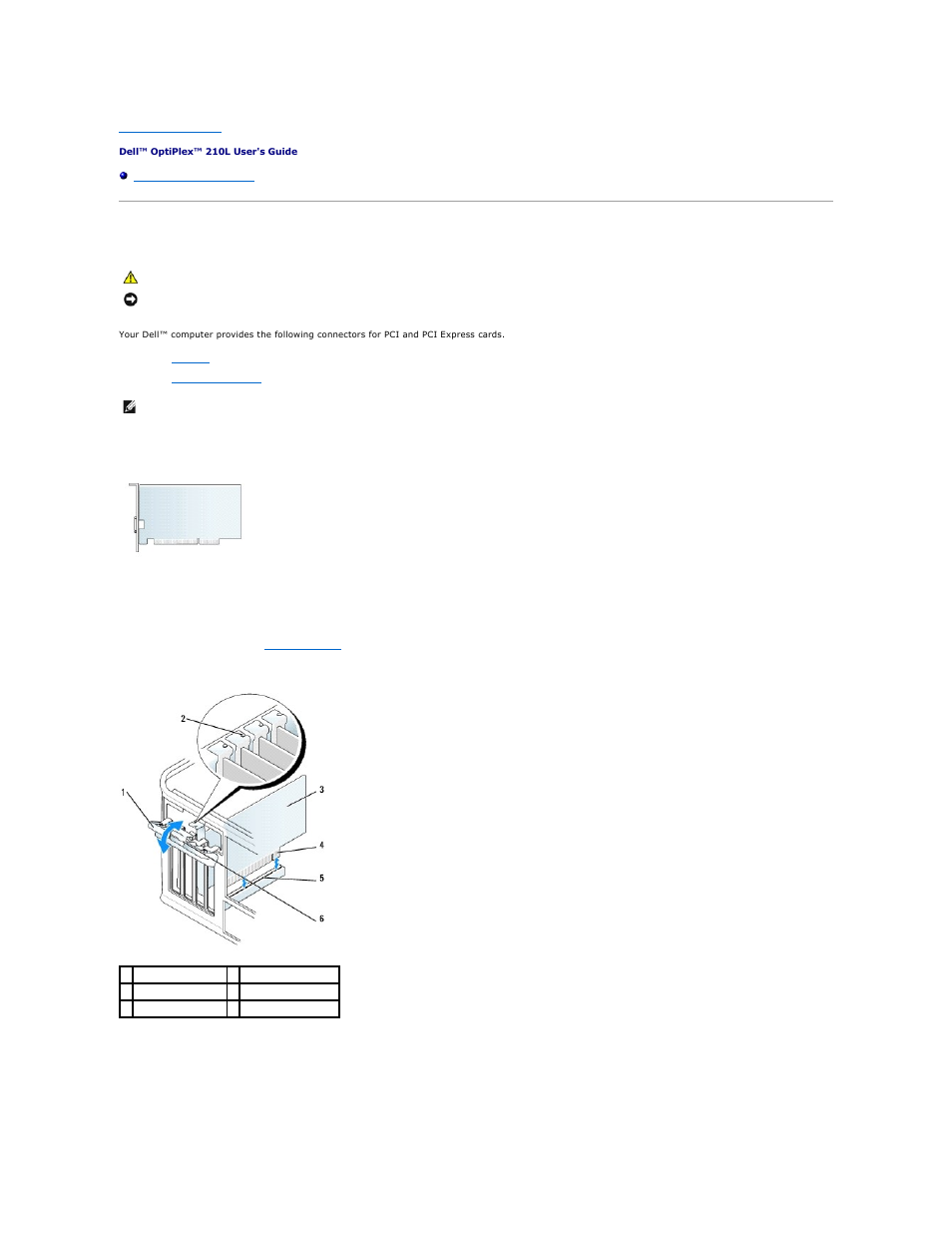 Pci and pci express cards, Pci cards | Dell OptiPlex 210L User Manual | Page 54 / 150