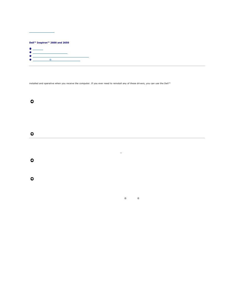 Reinstalling drivers and utilities, Overview | Dell Inspiron 2650 User Manual | Page 23 / 87