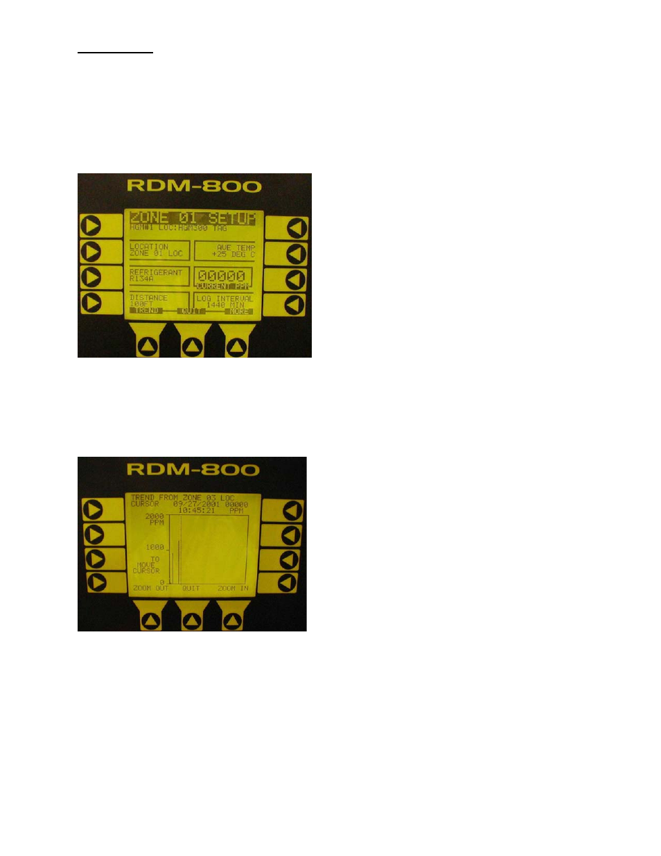 Log interval and trend screen | Bacharach HGM300 User Manual | Page 20 / 26