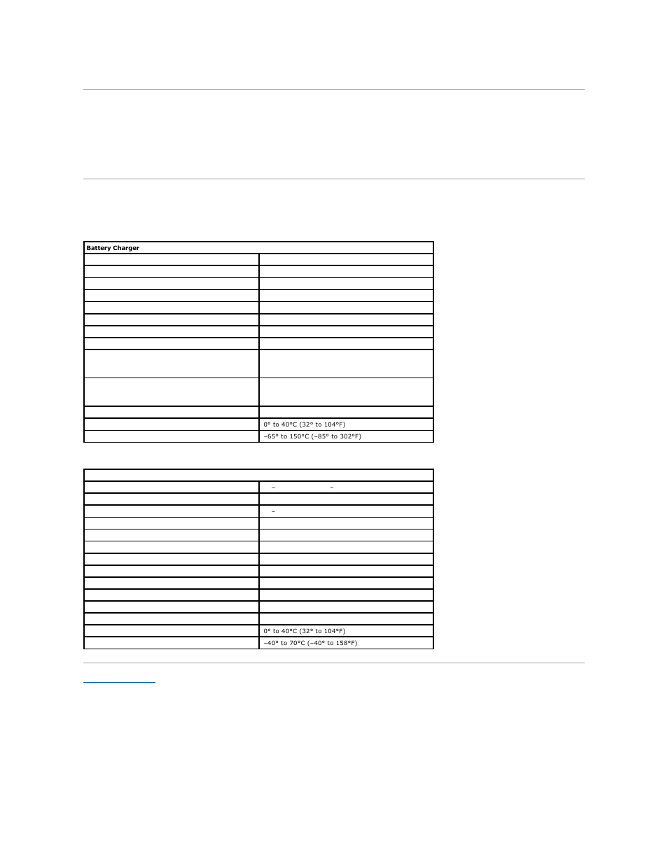 Storing a battery, Specifications | Dell Inspiron 300m User Manual | Page 8 / 18