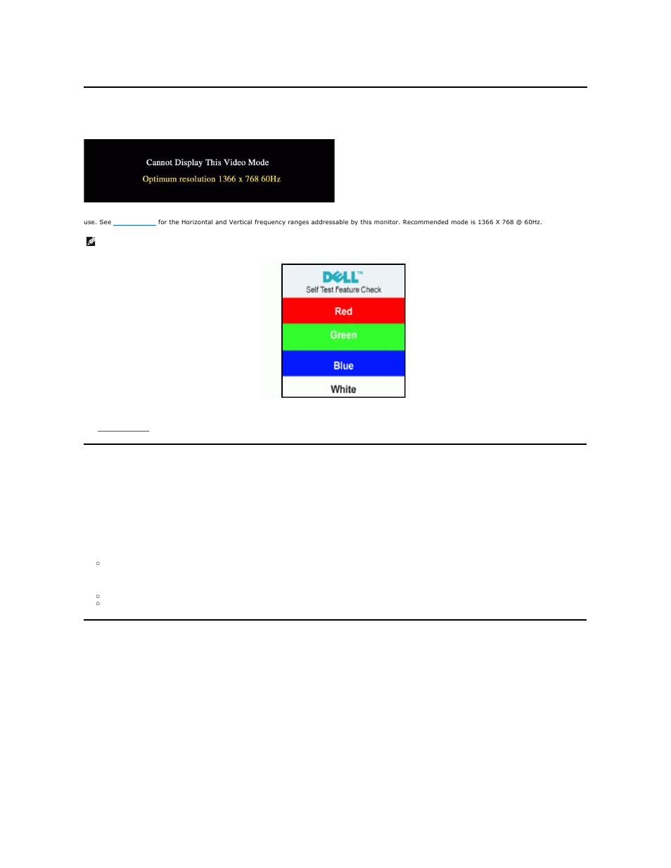 Setting the optimal resolution, Using the tilt, Setting the optimum resolution | Osd warning messages | Dell E1609WFP Monitor User Manual | Page 19 / 27