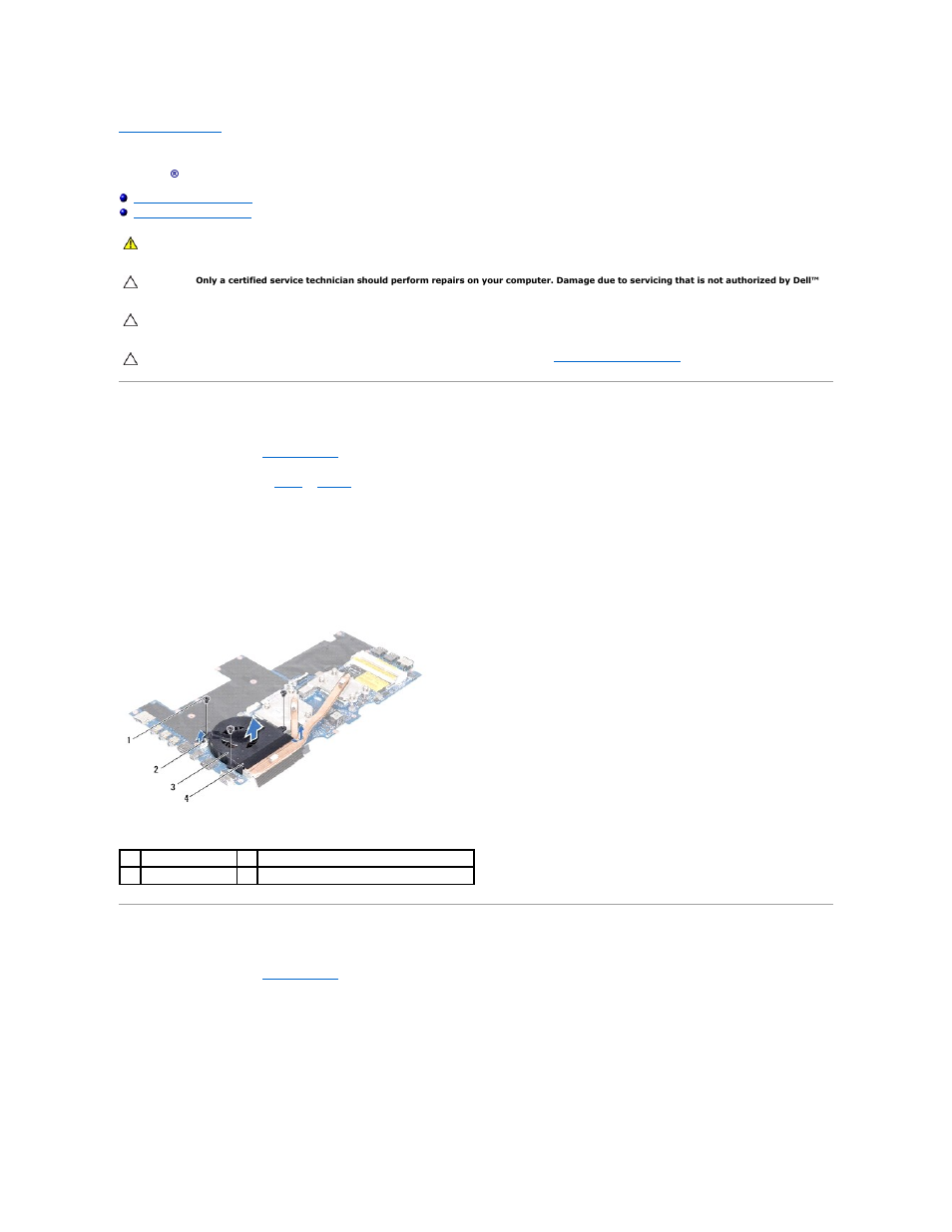 Thermal fan, Removing the thermal fan, Replacing the thermal fan | Dell Alienware M14x (Early 2011) User Manual | Page 16 / 52