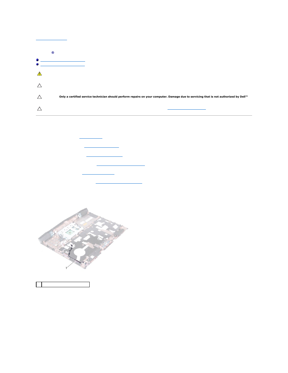 Status-light board, Removing the status-light board | Dell Alienware M14x (Early 2011) User Manual | Page 29 / 52