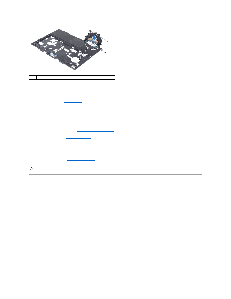 Replacing the status-light board | Dell Alienware M14x (Early 2011) User Manual | Page 30 / 52