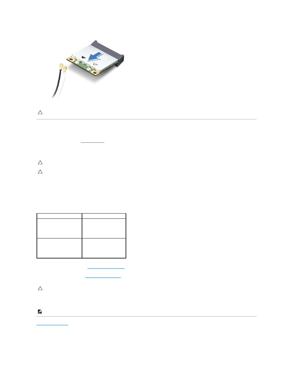 Replacing the mini-card(s) | Dell Alienware M14x (Early 2011) User Manual | Page 35 / 52