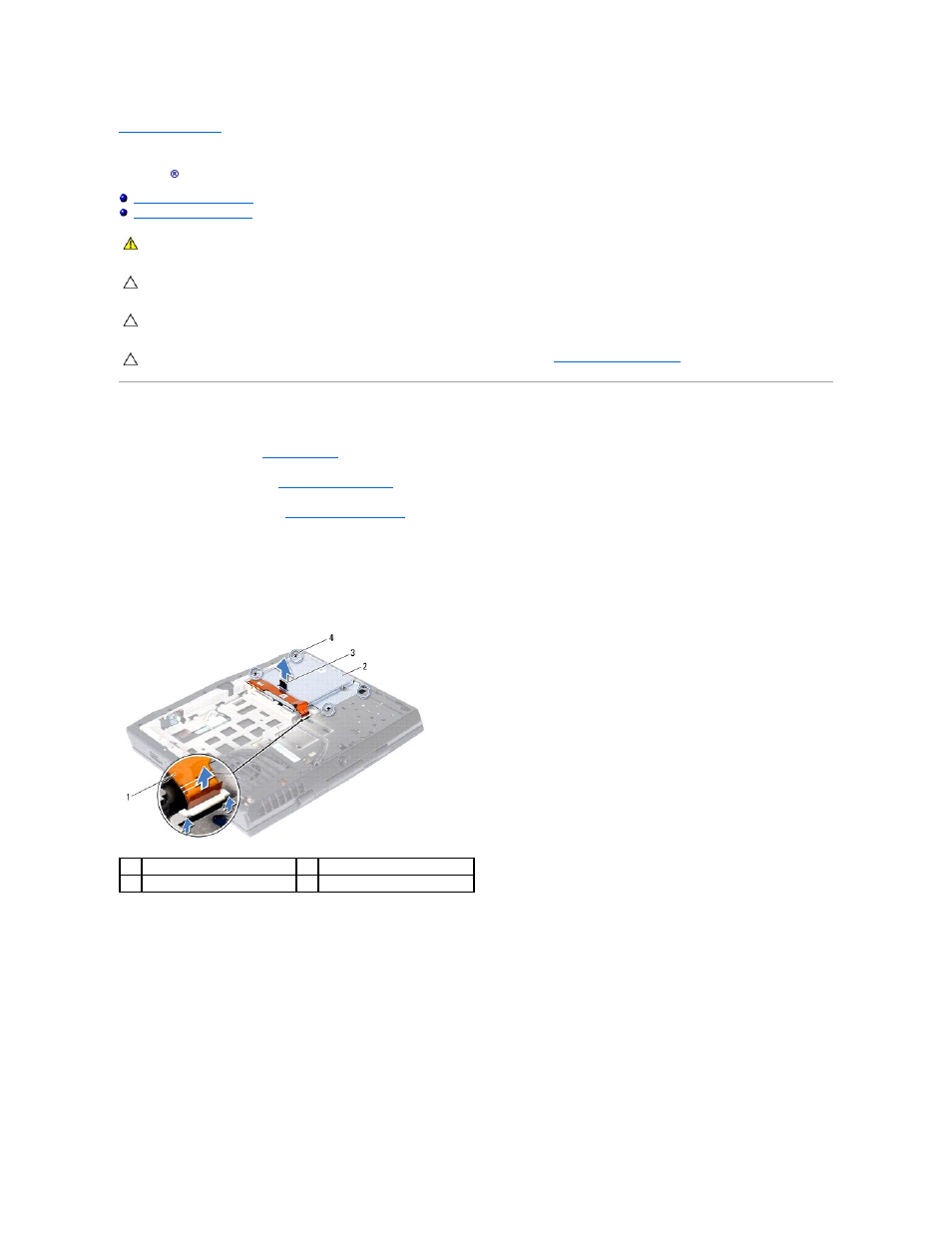Optical drive, Removing the optical drive | Dell Alienware M14x (Early 2011) User Manual | Page 36 / 52