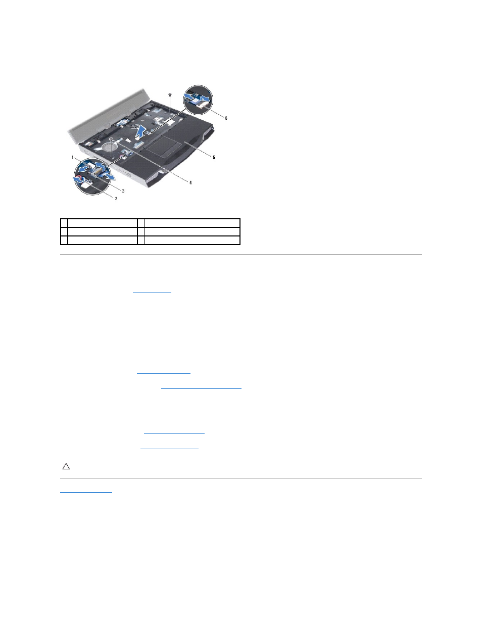 Replacing the palm-rest assembly | Dell Alienware M14x (Early 2011) User Manual | Page 40 / 52